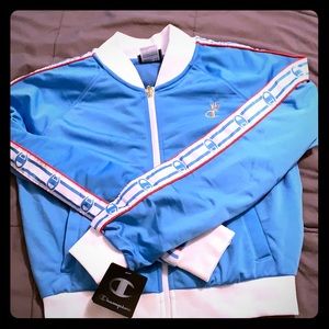 Champion blue/white track jacket